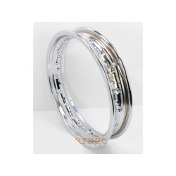 Chrome Rim 1.85 X 12 Inch 36 Hole 6.5mm For Puch, DS 50