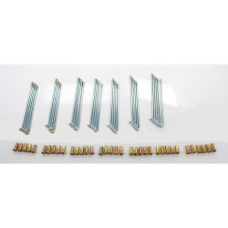 Spokes Chrome 100mm With Nipple 36 Pieces For Puch DS, Mexico, Alabama