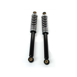 Shock Absorber Set 330mm 8mm Black Chrome For Zündapp ZD, ZR, ZA, A, X, ZS, Hercules Prima, DKW, KTM, Rixe