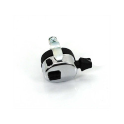 Switch Plastic Housing Matt Black Chrome Mounting Clamp For Zündapp, Kreidler, Hercules, Puch, DKW, KTM, Rixe, Sachs, Simson