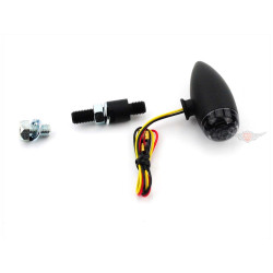 Rear Light LED Black Tinted Tüv For Harley Motorcycle Mini Bullet