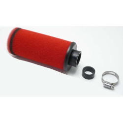 Sports Air Filter 2-ply 80mm Outer Diameter 200mm Overall Length 35mm Connection 28mm Mounting Adapter For Puch, Zündapp, Hercules, KTM, DKW, Simson, Kreidler