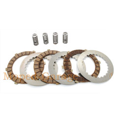 Clutch Kit Steel/bronze 5-piece With Springs For Morini T4, TA5-6, Malaguti Ronco