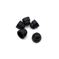 Nut Caps Set 5 Pieces Plastic Black For M8 Width Across Flats=13mm