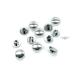 Cover Caps For Hexagon Socket M10 Screw Head Chrome 12 Pieces For Moped Mokick