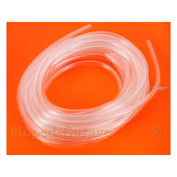 Fuel Hose 10 Meter 7 X 10mm Transparent For Zündapp GTS, KS, C, CS, CX, Hai, ZD, Bergsteiger R, Combinette, Kreidler Florett RS, RMC, LF, LH, TM, Flory MF, MP, Hercules Prima KX, GT, GX, M, K, MK, Puch Maxi, Monza, DKW, Miele, KTM