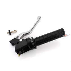 Throttle Grip Fitting Black With Lever And Switch Holder For Zündapp KS, GTS, C, CX, CS, Hai K, Kreidler Florett, Hercules MK Ultra, Puch Cobra, Monza, Miele, DKW, NSU, KTM Moped, Moped, Mokick, KKR