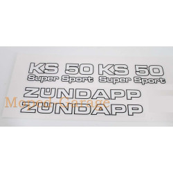 Sticker Set Width 215mm Height 25mm For Zündapp KS 50 Super Sport Type 517 530