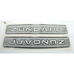 Sticker Set Tank Silver Metallic 250x47mm For Zündapp 529 KS, GTS, C50