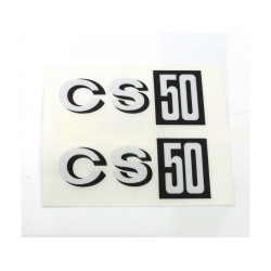 Side Cover Fairing Sticker White Black For Zündapp CS 50