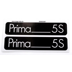 Sticker Set MOGA 2 Pieces Width Approx. 105mm Height 21mm For Hercules Prima 5S