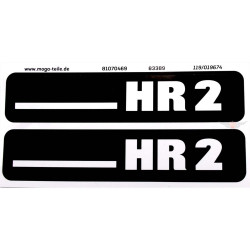 Sticker Set MOGA 2 Pieces 105mm X 21mm Height For Hercules Hobby Rider HR