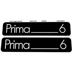 Sticker Set MOGA 2 Pieces 105mm X 21mm For Hercules Prima 6