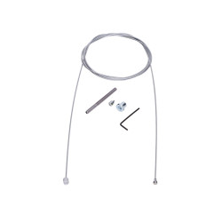 Brake Cable Inner Cable  Set 2500mm Barrel Nipple 8x9mm, Bottle Nipple 6/4mm Set Screw