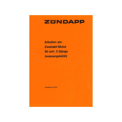 Zündapp KS 80 KS 80 Touring Engine Repair Manual Data Drawing