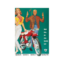 Advertising Poster NSU Quick 42cm 29cm For Quickly N, S, T, TTK