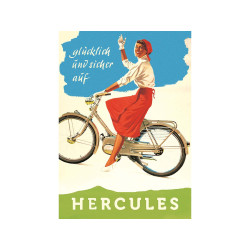 Advertising Poster Hercules 42 Cm High 29 Wide For Moped Type 214