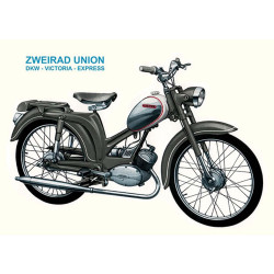 Advertising Poster Reprint 29cm 42cm For Zweirad Union Type 110, DKW Victoria Express 110