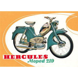 Advertising Poster Type 219, 50s 60s For Hercules Moped Moped