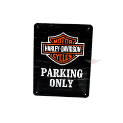 Harley Parking Only Tin Sign Small