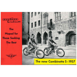 Zündapp New Combinette S-1957 Original Brochure A5 English Component Features For Vehicle Brand Vehicles String