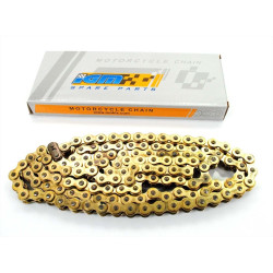 Chain Gold 138 Links 1/2 X 1/4 7.75 For Kreidler Florett RS, Zündapp KS, SX, K 80, Yamaha DT 50 M, Honda MB, MT, MBX, MTX 50, 80