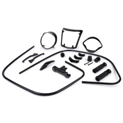 Styling Kit Moto Nostra Black Collection", Glossy Black, For Vespa GTS300 HPE (2019-2022) And Vespa GTS 125 IGET (2019-2022)"