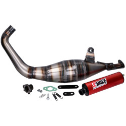 Exhaust MVT S-Race 70-80cc For Derbi EBE, EBS, D50B