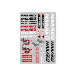 Sticker Set Naraku 29.7x21cm 30-piece Transparent