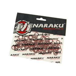 Fiber Seal Rings Naraku 8x12x1mm 100 Pcs