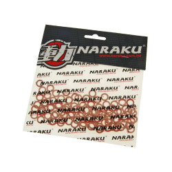 Copper Seal Rings Naraku 6x10x1.5mm 100 Pcs
