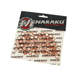 Copper Seal Rings Naraku 8x12x1.5mm 100 Pcs