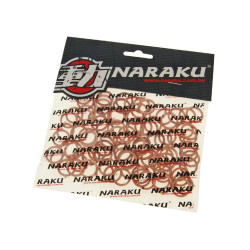 Copper Seal Rings Naraku 12x16x1.5mm 100 Pcs