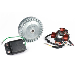 Ignition -BGM PRO 12V Touring V2 (1315g)- Conversion To Electronic Ignition - Vespa Ciao, SI - Can Be Used With Engine Casing Polini Speed Engine (P1700210), Malossi ( M5717514),Pinasco (PowerCasing), Piaggio Elo Enginecase