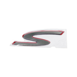 Leg Shield Badge "S" OEM For Vespa GTS Super Sport 125, 300