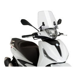 Windshield Puig Trafic Transparent / Clear For Piaggio Beverly 300ie / 400ie 2022