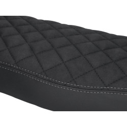 Seat Cover Schmitt Diamond Quilted, Black / Grey For Simson S50, S51, S70