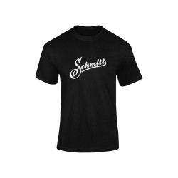 T-Shirt Schmitt Logo, Black 100% Cotton Unisex - Size L