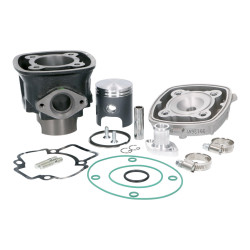 Cylinder Kit Top Performances Black Trophy 71cc 48mm For Piaggio LC