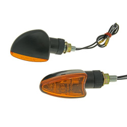 Indicator Light Set M8 Thread Black Edge Orange, Short Version For Beta RR