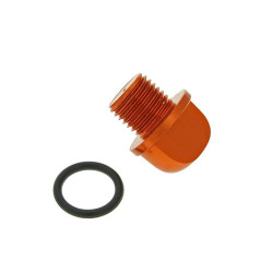 Oil Filler Screw / Oil Screw Plug Aluminum Orange In Color Incl. O-ring For Minarelli