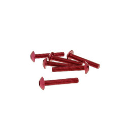 Fairing Screws Hex Socket Head - Anodized Aluminum Red - Set Of 6 Pcs - M5x30