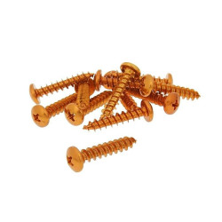 Fairing Screws Anodized Aluminum Orange - Set Of 12 Pcs - M6x30