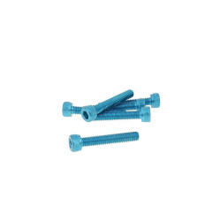 Hexagon Socket Screw Set - Anodized Aluminum Blue - 6 Pcs - M5x30 - Styling