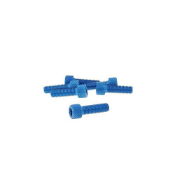 Hexagon Socket Screw Set - Anodized Aluminum Blue - 6 Pcs - M6x20 - Styling