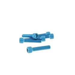 Hexagon Socket Screw Set - Anodized Aluminum Blue - 6 Pcs - M6x30 - Styling