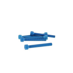Hexagon Socket Screw Set - Anodized Aluminum Blue - 6 Pcs - M6x45 - Styling