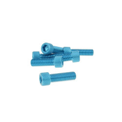 Hexagon Socket Screw Set - Anodized Aluminum Blue - 6 Pcs - M8x25 - Styling