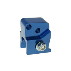 Shock Extender CNC 2-hole Adjustable Mounting - Blue For Peugeot Horizontal