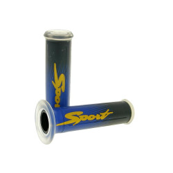 Handlebar Rubber Grip Set Sport Transparent Blue